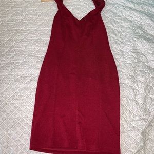 Burgundy dress